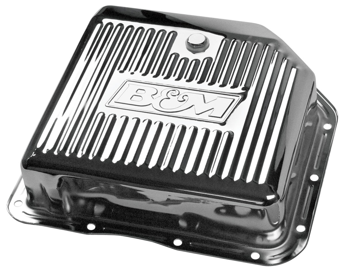 Transmission Pan, Chrome, B&M, TH350/250