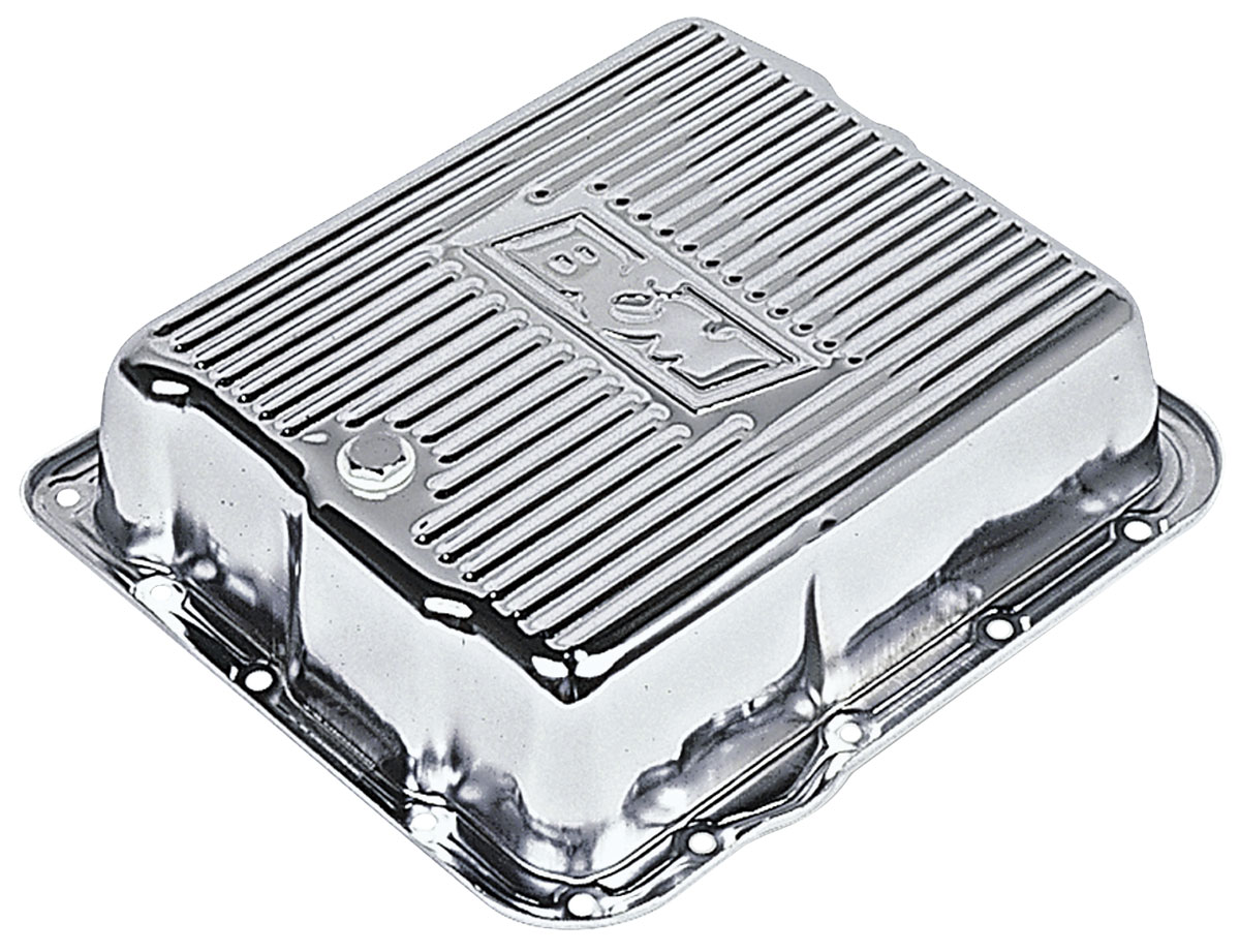 Transmission Pan, Steel, B&M, TH700R4/4L60E