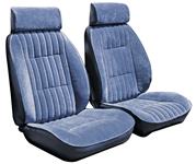Seat Upholstery, Encore Cloth, 1984-88 MC/Rgl/GP/Cut, Reclining Ft Buckets/Rr