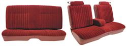Seat Upholstery, Vinyl, 1982 Malibu/1982-88 MC/GP/Cut/Regal, Ft Split Bench/Rr