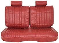 Seat Upholstery, Vinyl, 1978-82 El Camino, Ft Split Bench, No Arm, 10 Vert/1Horiz Pleat