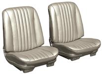 Seat Upholstery, 1968 Chevelle, Coupe Rear, Leatherette