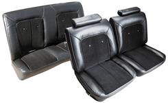 Seat Upholstery, 1975-77 Monte, 50/50 Non-Swivel Buckets/Coupe Rr, Vinyl