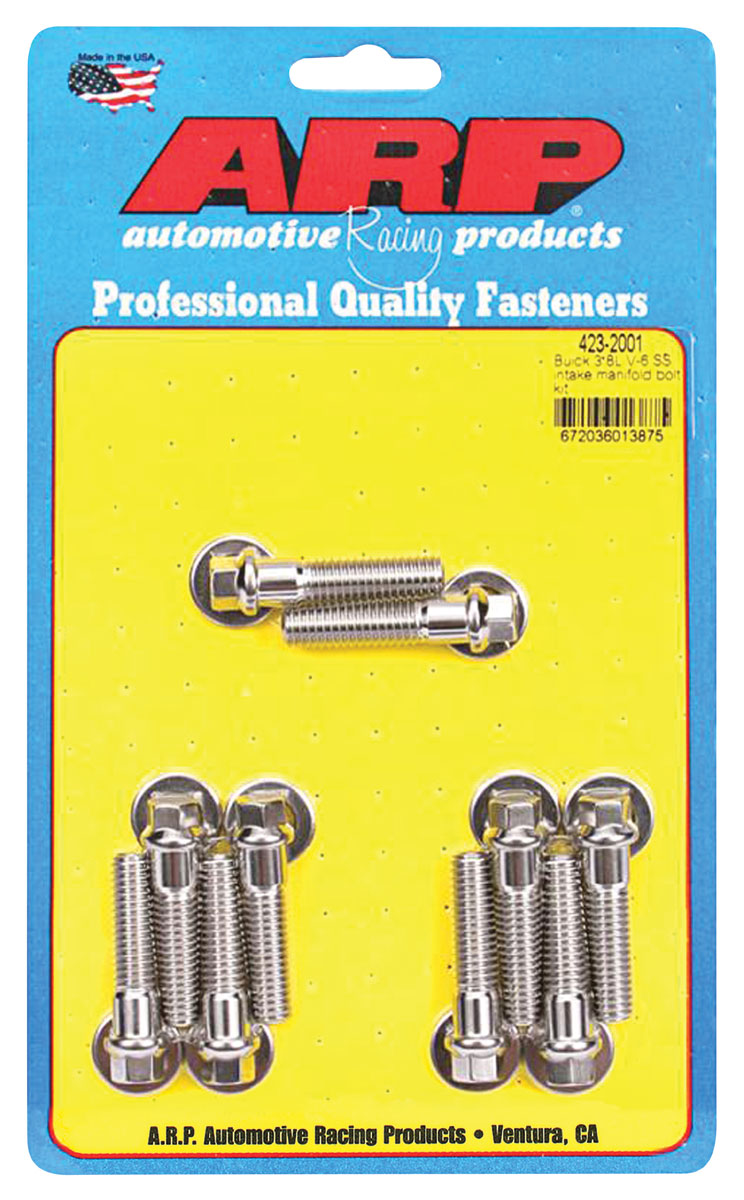 Bolts, Intake Manifold, ARP, Buick 3.8L, Hex Head, Stainless