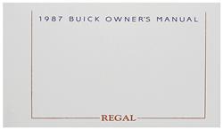 Owners Manual, 1987 Buick Regal