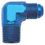 Adapter, AN to NPT, Russell, -6AN to 1/4"NPT, 90 Degree