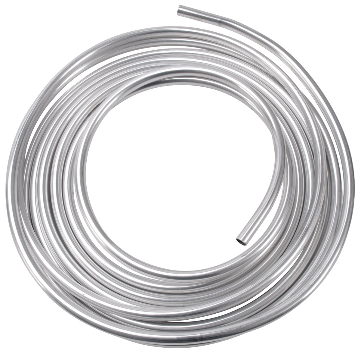 Fuel Line, Aluminum, Russell, 3/8, Natural, 25 Ft.