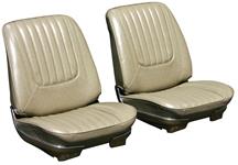Seat Upholstery, 1969 Skylark, Custom/GS Front Buckets LEG