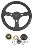 Steering Wheel Kit, Grant Formula GT, 1969-72 Sky/1969-75 Riv, w/ Std Col, Black