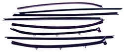 Window Felts, 1968 Skylark, 2Dr Sedan, 8 Pc, Repro Style, w/o Special Mldg