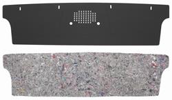 Divider/Jute Kit, Trunk, 1960 Fullsize Sedan/4dr w/ Speaker, Gray Houndstooth