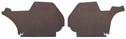 Side Panels, Trunk, 1969 Bonneville Convertible, Black Felt