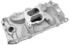 Intake Manifold, Weiand, Street Warrior, BB Chevy, Oval Port, Natural