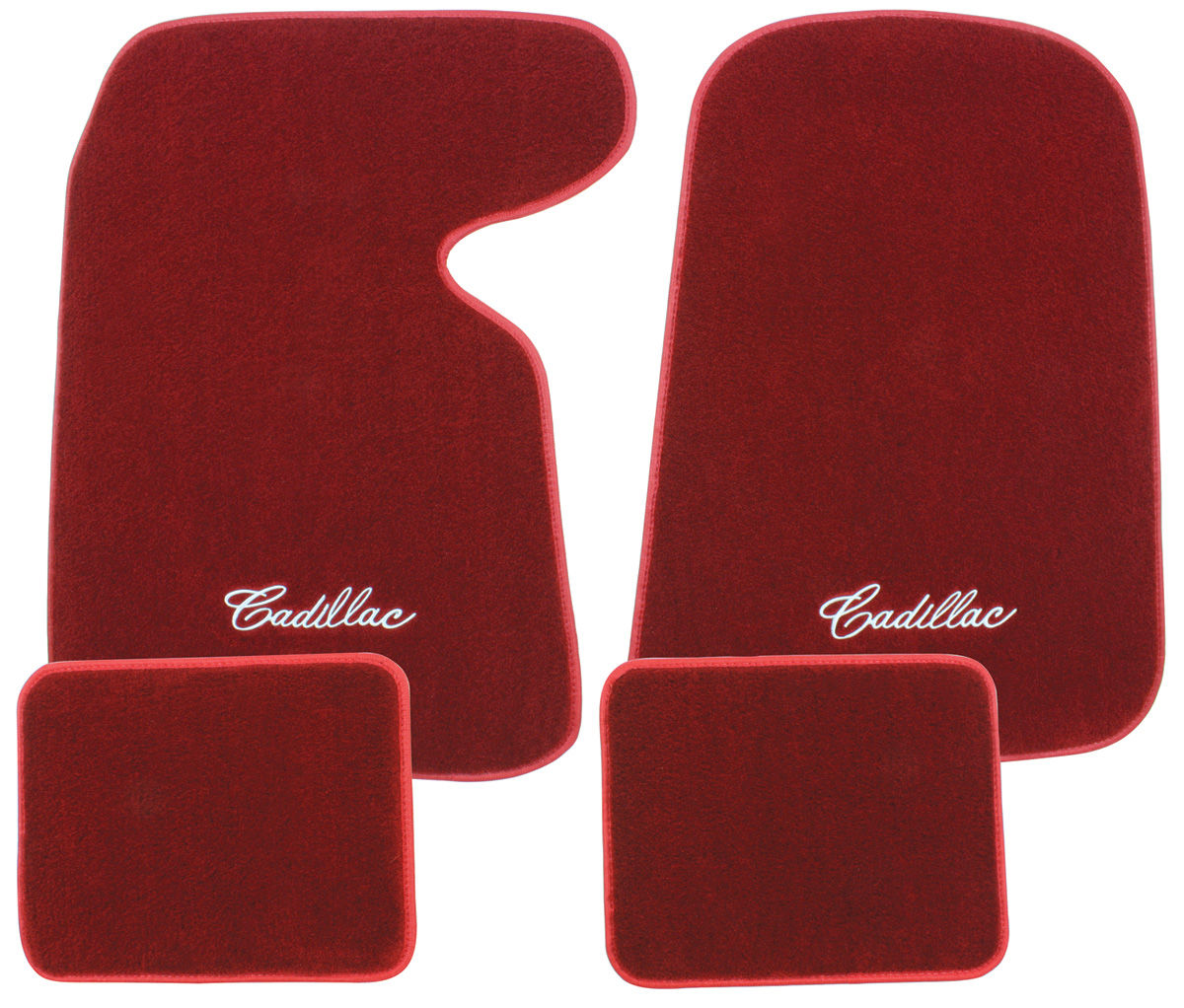 thumbnail image 2 of Tan Carpet Floor Mats For 2010-2016 Cadillac SRX – 3pc Set With Official Crest & Script Logo, Embroidered 2 of 5