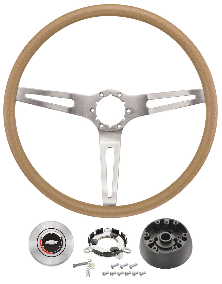 Steering Wheel Kit, 1969-72 CH/EC, 3-Spoke Comfort Grip @ OPGI.com