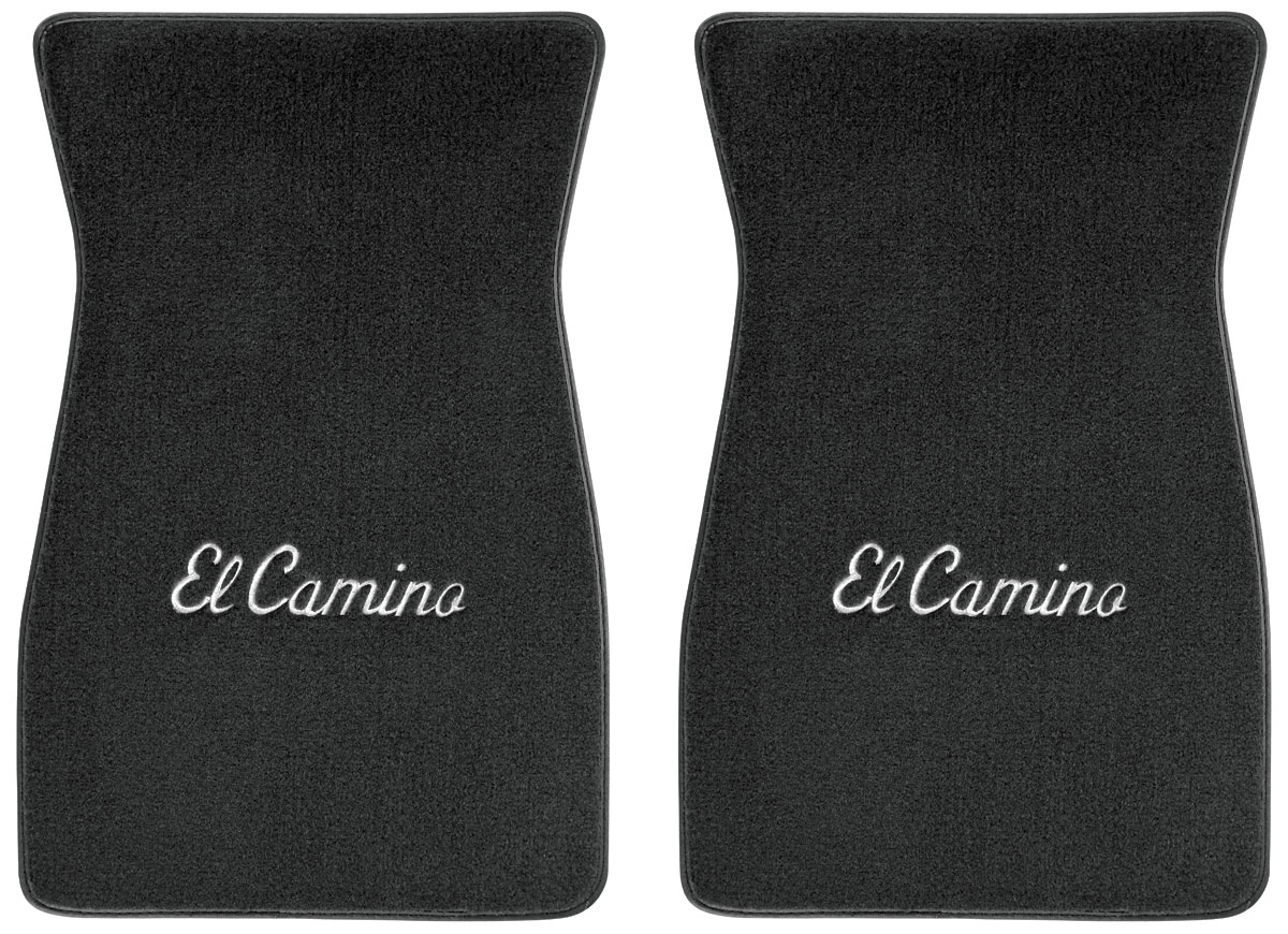 【サイン入り】climbgrow / EL-CAMINO ACC - Floor Mats, Cutpile, 1974-87 El Camino, Script Logo, Front