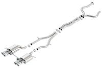 Exhaust, Borla Cat-Back, 2016-19 ATS-V, w/Dual Mode Exhaust, 2.75" In/Quad 4" Tips, S-Type