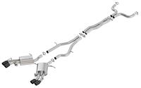 Exhaust, Borla Cat-Back, 2016-19 CTS-V, Sedan, Auto, Dual Split, 2.75"/3.5" Angled Tips