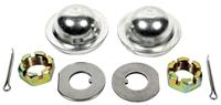 Spindle Axle Nut And Cap Set, 2" Dust Caps