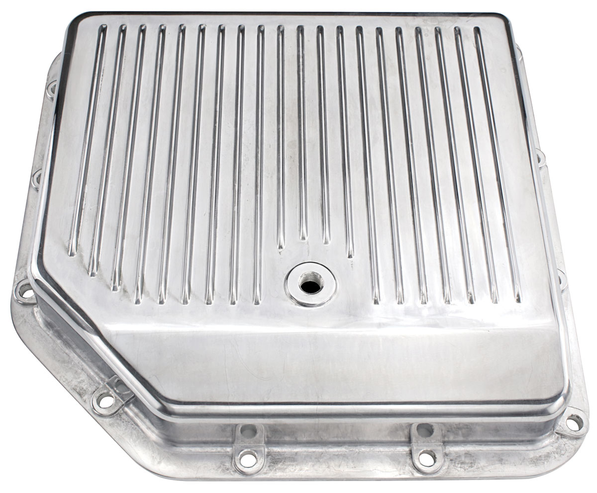 Performance by OPGI Transmission Pan, Polished Finned Aluminum, TH350, w/Gasket & Hardware