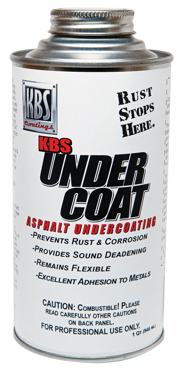 KBS Coatings Paint, Undercoating, Solvent-Based, Asphalt, KBS