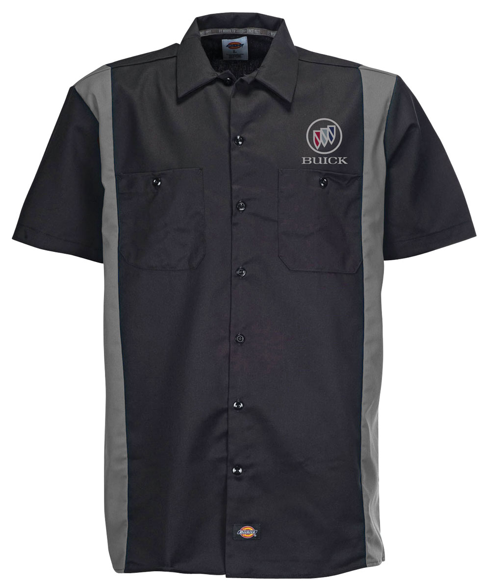 Shirt, Mechanic, Red Kap 2-Tone Short Sleeve, Buick Tri-Shield