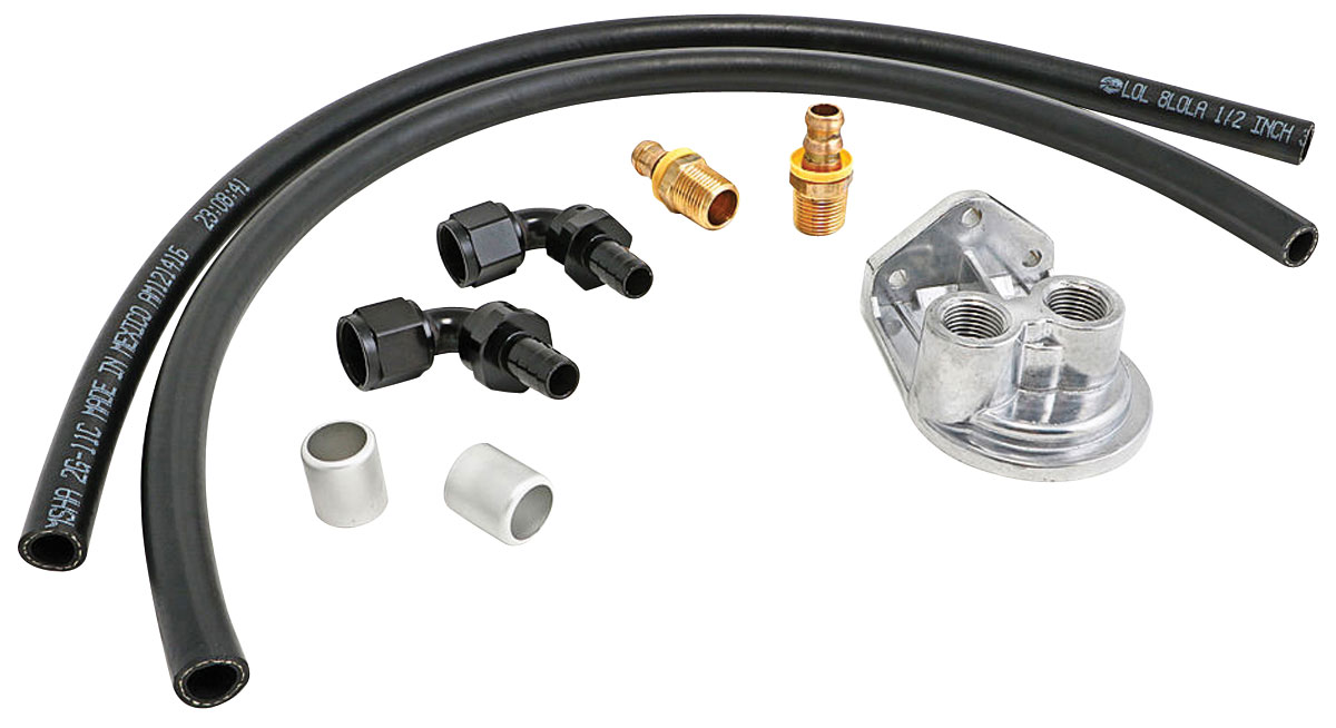 Oil Filter Relocation, Trans Dapt, Single, LS, 10AN Vertical Ports
