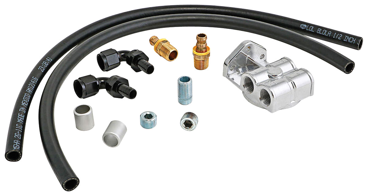 Photo of Oil Filter Relocation, Trans Dapt, Single, LS, -10AN Horizontal Ports