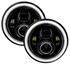 Headlight Assembly, Oracle, 7" High Power LED, w/Black Bezel, w/Halo