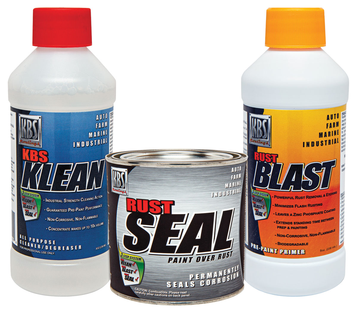 KBS Coatings Paint, KBS System, Rust Prevention Sampler Kit