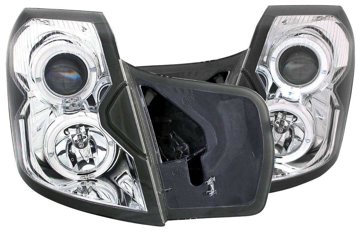 Anzo USA Headlights, Projector, ANZO, 200307 CTS/CTSV, w/LED Halo