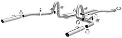 Exhaust System, CAT Back, 1983-88 Monte Carlo, Dual 3 Inch, Stainless