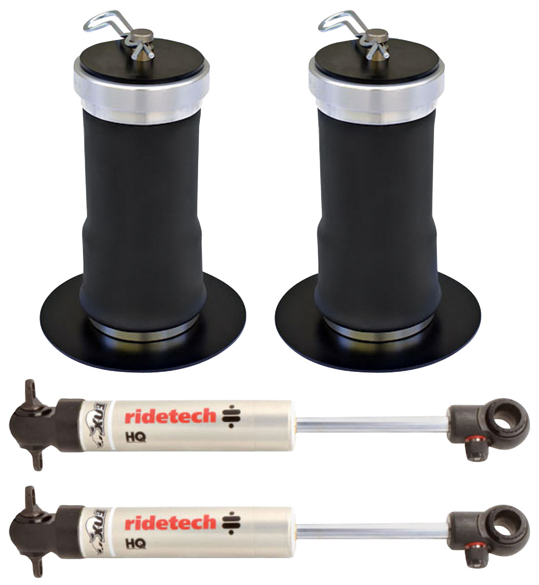 RideTech Rear Air Suspension Set, 196472 ABody, Coolride, W/ HQ Series Shocks