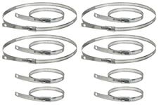 Snap Strap Set, Thermo-Tec, 8-9" & 4-18", V-8, Stainless Steel
