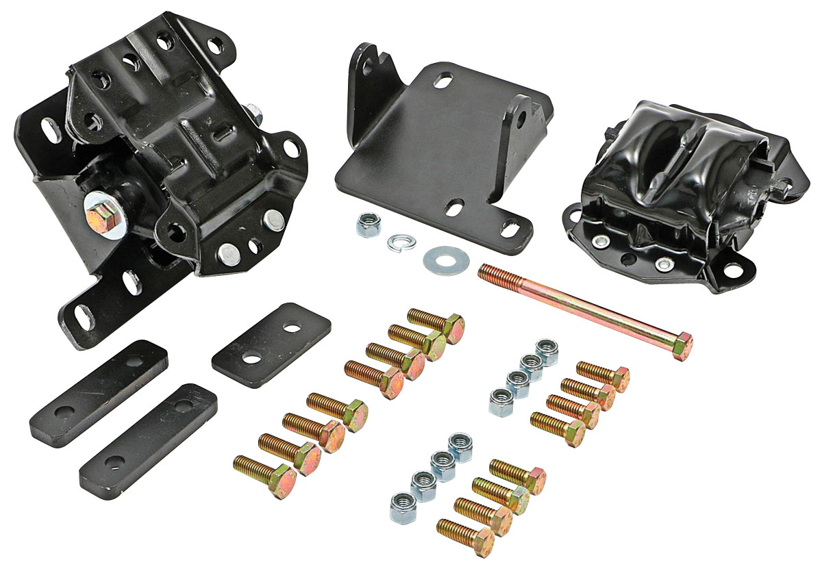 Engine Mount, Trans Dapt LS Swap, 196872 ABody, With TH350/TH400