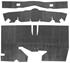 Sound Deadener, 1961-64 Cadillac, Under Carpet