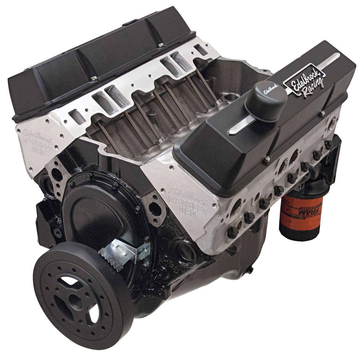 Crate Engine, EStreet Long Block, Edelbrock, Chevrolet 350