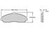 Brake Pads, Front, Wilwood ProMatrix, 2004-09 XLR, High Friction Pad