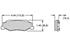 Brake Pads, Rear, Wilwood ProMatrix, 2004-09 XLR, High Friction Pad