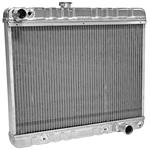 Radiator, Aluminum, DeWitts, 1966-67 GTO, w/o AC, 15.5" Tall Core