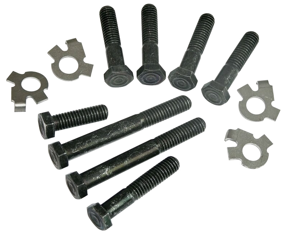 Bolt Set, Exhaust Manifold, 196872 G/T/L, V8 Exc. Ram Air, w/Locks