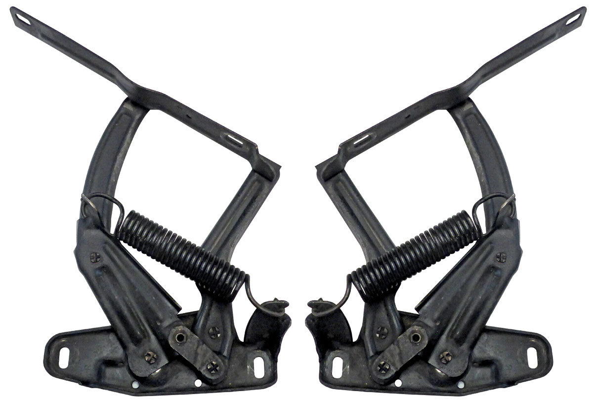 RESTOPARTS Hood Hinges, w/Springs, 196872 GTO/Tempest/LeMans, w/o