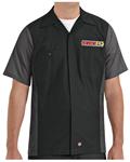 Shirt, Mechanic, Red Kap 2-Tone Short Sleeve, Tri-Color 442 Logo