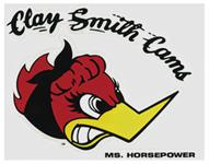 Decal, Clay Smith, Ms. Horsepower, 4"x3"