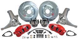 Brake Set, Front Disc, 13", 1973-77 A-body, Upgraded Hubs, Vette Style Calipers