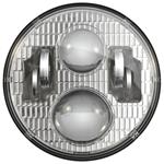 LED Headlight, JW Speaker, Model 8700 Evo 2 Classic, 7" Round, Each