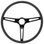 Steering Wheel, 3-Spoke, 1969-72 Chevelle/Elco/Monte, 69-70 Buick, Black Spokes