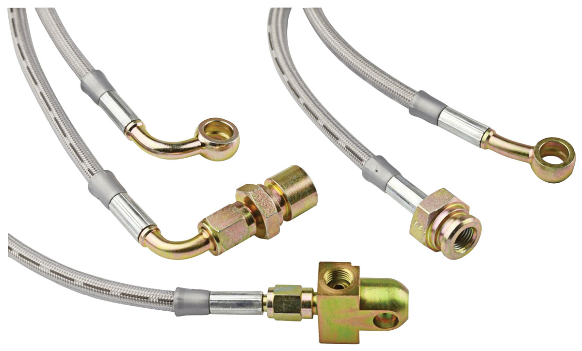 Brake Hoses, Goodridge, 200005 ESC/EXT/ESV, Stainless Steel, w/o