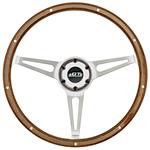 Steering Wheel Kit, 64-65 Chevy, 64-66 GTO, Retro Cobra, GT3, 6-Bolt, Plain Cap