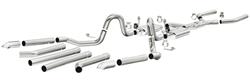 Exhaust System, Crossmember Back, 68-73 A-Body, 70-73 MC, 2.5 Inch, Stainless